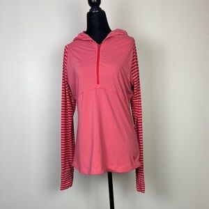 Mountain Hard Wear Women’s Butterlicious hooded long sleeve shirt half zip large